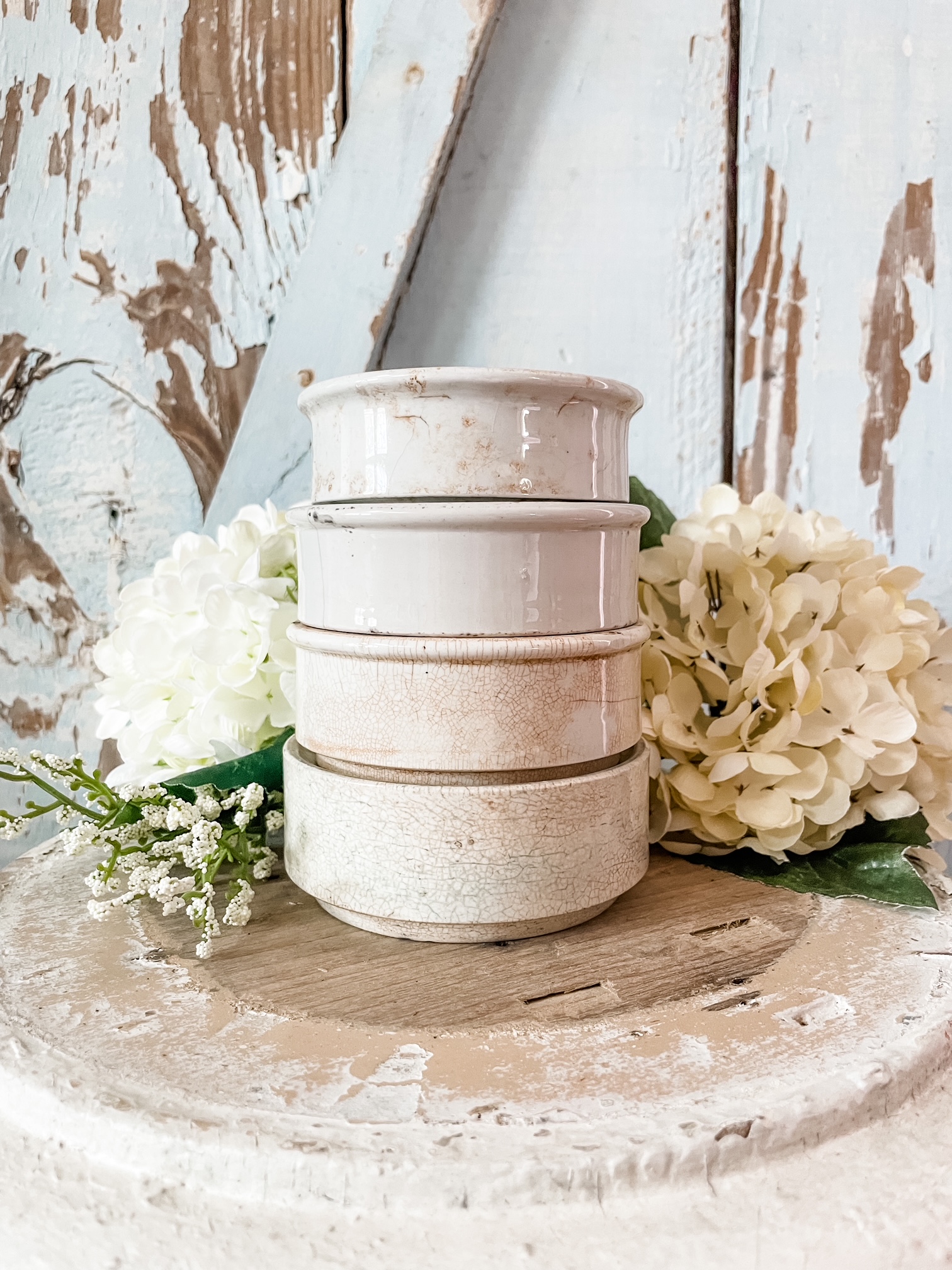 Blackdog Creations - Antique English- Ironstone risers