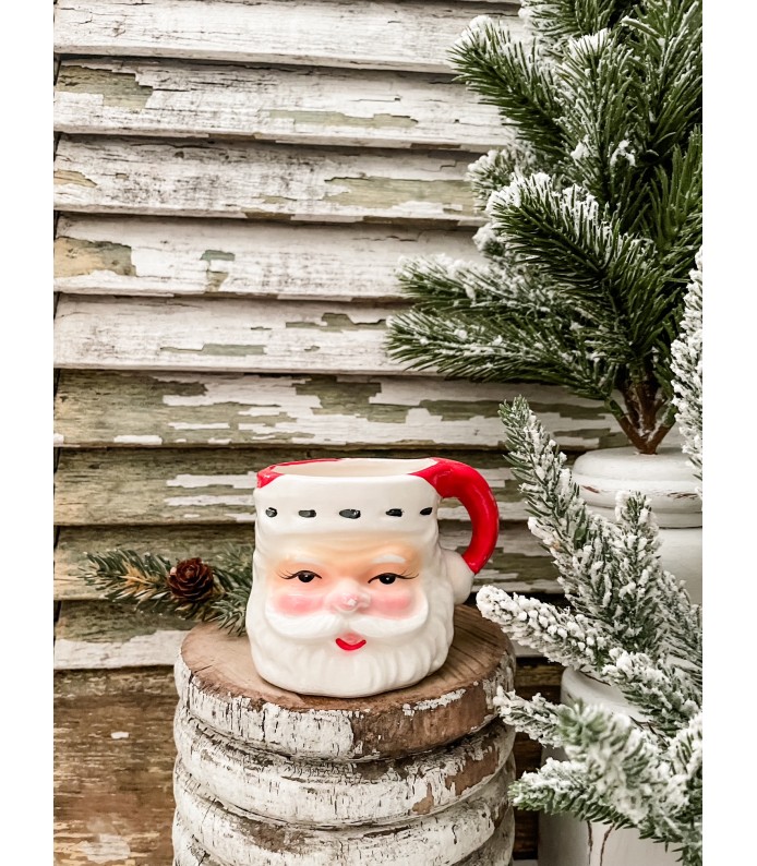 Vintage Napcoware Santa Mug -  Great Paint -  Holiday 