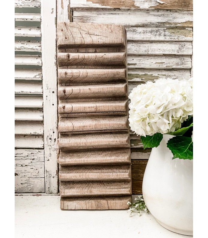 Antique European Wood Wash Board - Large/Heavy, Beautiful weathered wood