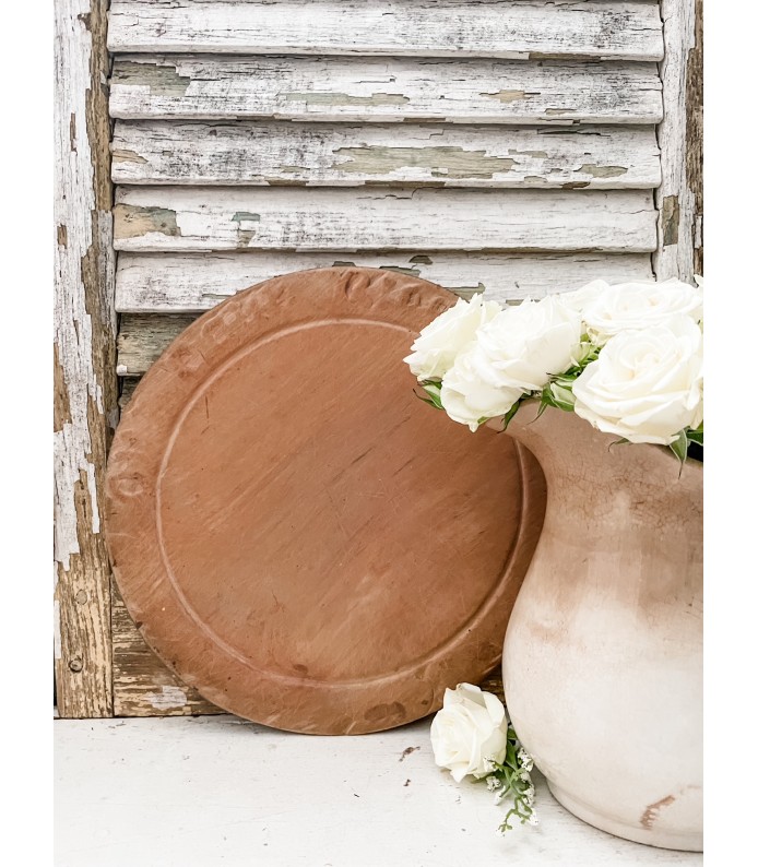 Antique English Rare Wood Bread Board - 