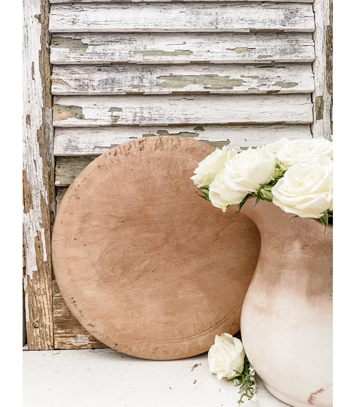 Antique English Wood Bread Board - 