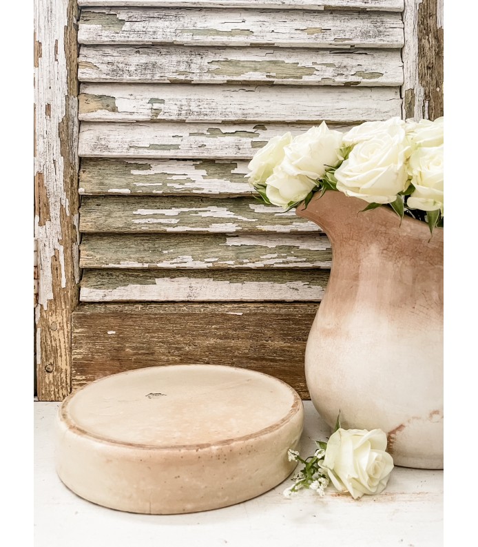 Antique/Vintage Ironstone riser/slab - Baby plate, Beautiful staining