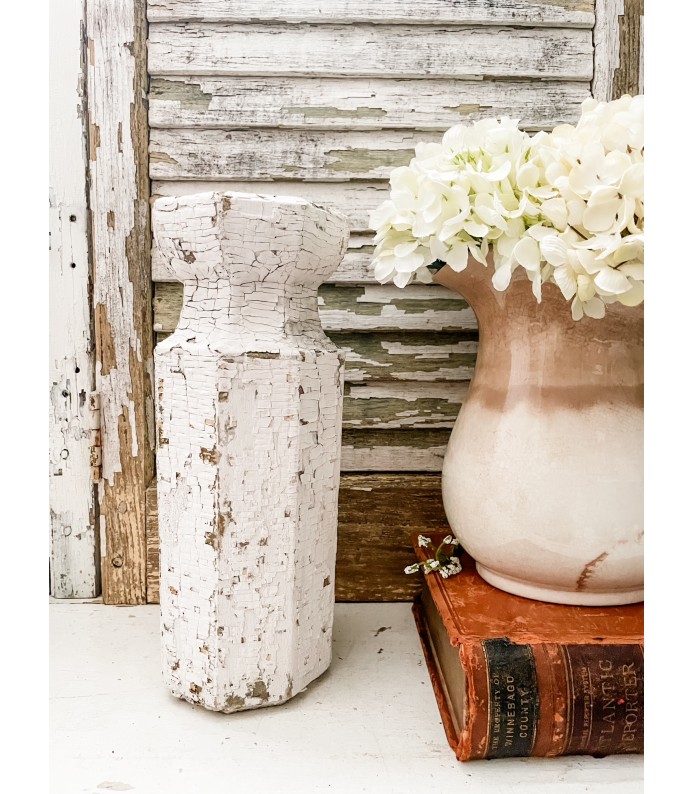 Vintage Architectural Salvage, Shapely Chippy White - 11