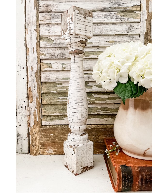 Vintage Architectural Salvage, Thin/Chippy White,  17.5