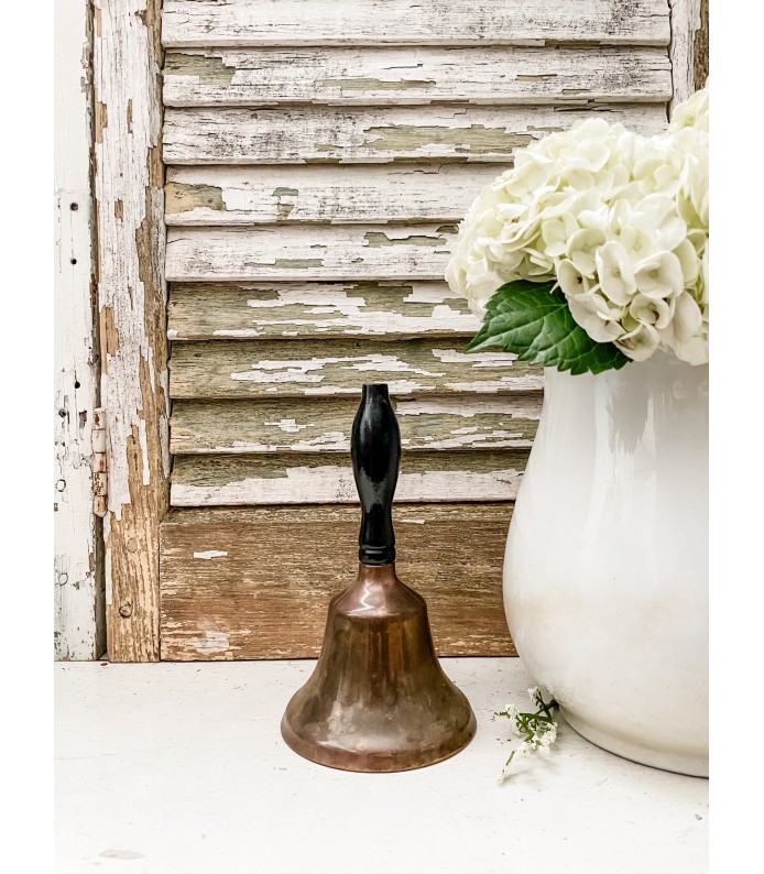 Vintage Brass & Wood Bell 