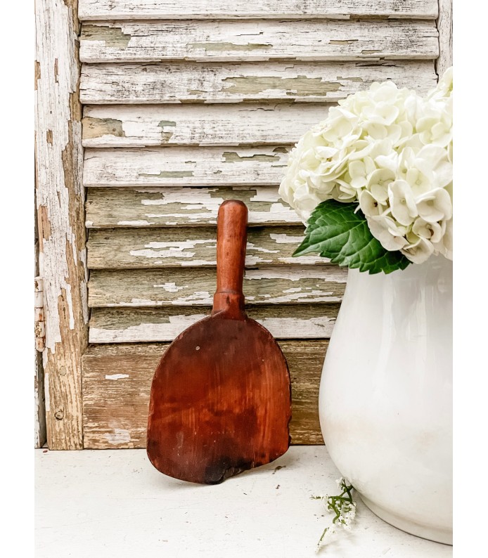 Antique European Wood Butter Paddle - Gorgeous Patina 