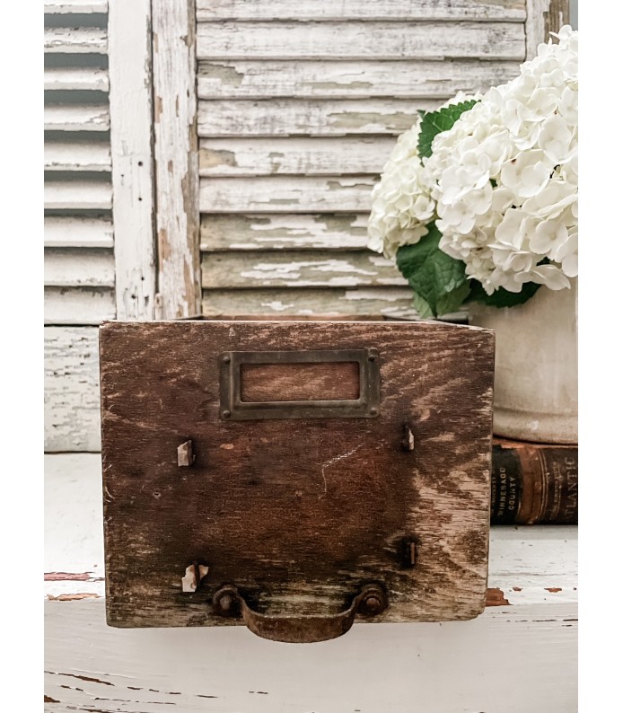 Vintage Wood/Metal Drawer 