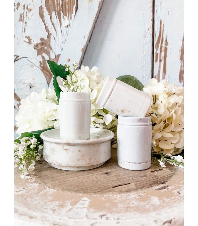 Antique English-Ironstone Apothecary Pots