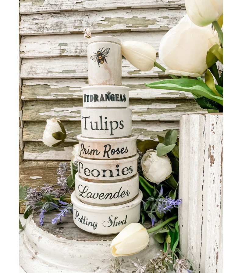 Blackdog Creations - Antique English- Ironstone risers, Garden Lover's ...