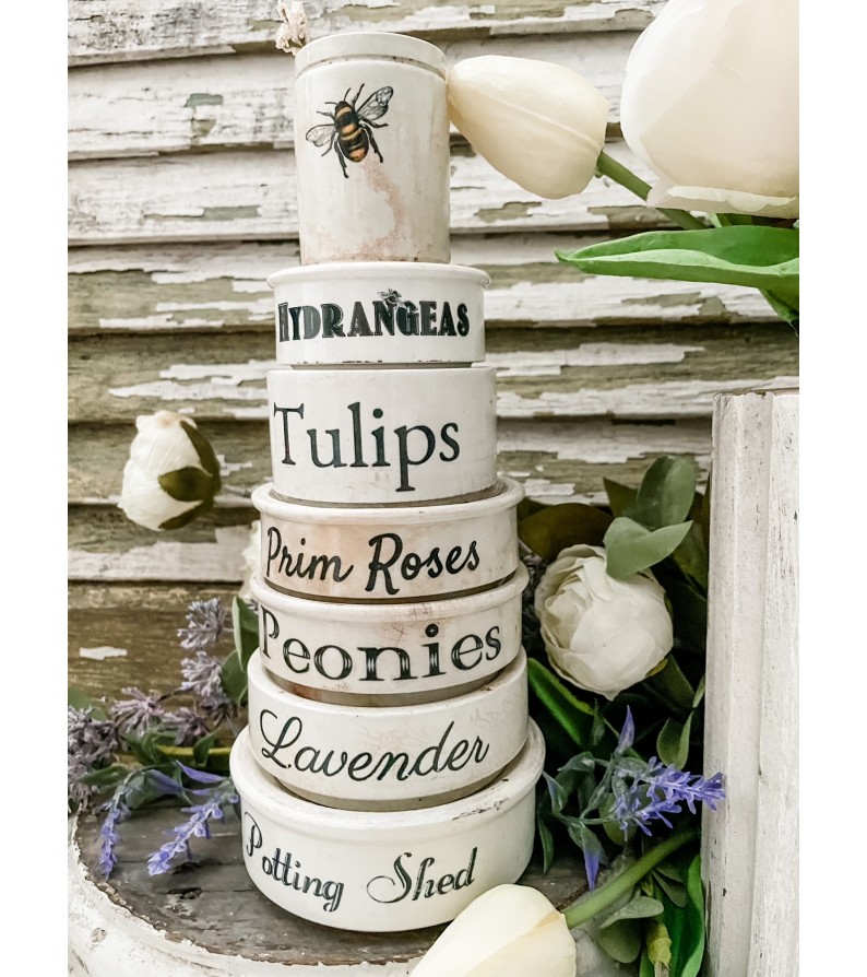 Blackdog Creations - Antique English- Ironstone risers, Garden Lover's ...