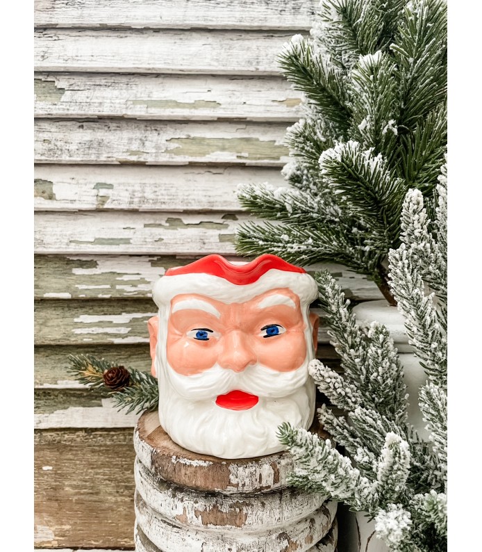 Vintage Rare, English Santa Jug/Pitcher - Great Paint/Condition - Holiday 