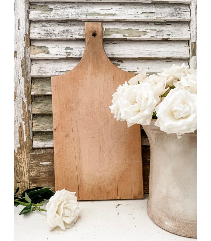 Vintage Wood Bread Board - Light Wood, Pretty Patina  